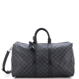 Louis Vuitton Keepall Bandouliere Bag Damier Graphite 45