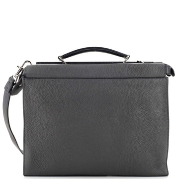 Fendi Selleria Peekaboo Fit Bag Leather with Printed Interior Regular