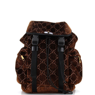 Gucci Techpack Backpack GG Velvet Medium