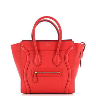 Celine Luggage Bag Grainy Leather Micro