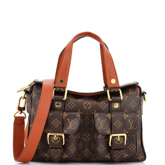 Louis Vuitton Manhattan NM Handbag Monogram Canvas with Leather