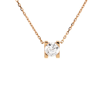 Cartier C de Cartier Necklace 18K Rose Gold and Diamond 0.53CT