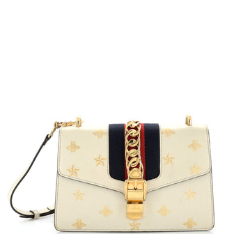 Gucci Sylvie Shoulder Bag Printed Leather Small