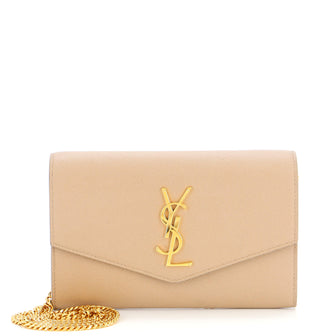 Saint Laurent Uptown Chain Wallet Leather