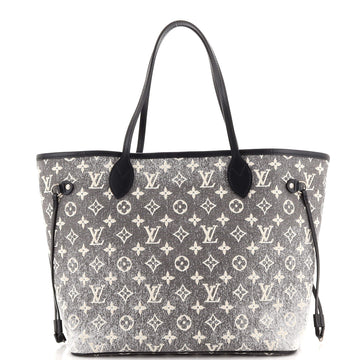 Louis Vuitton Neverfull NM Tote Monogram Jacquard Denim MM