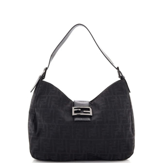 Fendi Vintage Shoulder Bag Zucca Canvas Medium