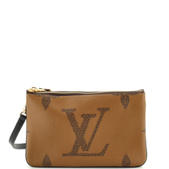 Louis Vuitton Double Zip Pochette Reverse Monogram Giant