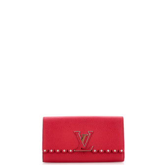 Louis Vuitton Capucines Wallet Red