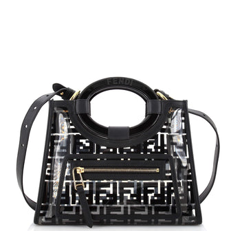 Fendi Runaway Shopper Tote Zucca PU Small