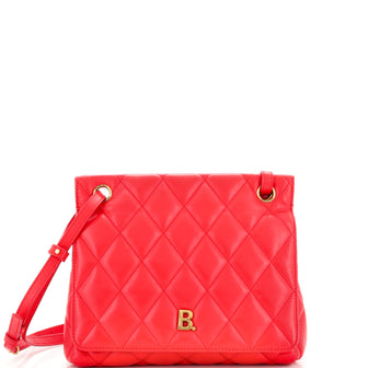 Balenciaga Touch B. Shoulder Bag Quilted Leather Medium