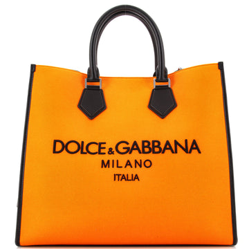Dolce & Gabbana Edge Logo Tote Canvas Large