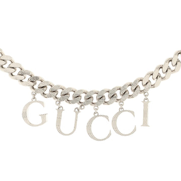 Gucci Logo Chain Choker Necklace Metal
