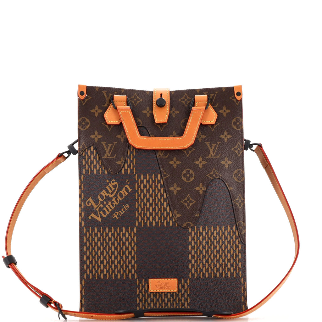 Louis Vuitton Nigo Tote Limited Edition Giant Damier and Monogram Canvas  Mini Brown 22650982