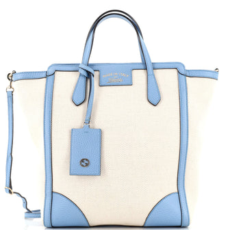 Gucci Swing Tote Canvas and Leather Tall