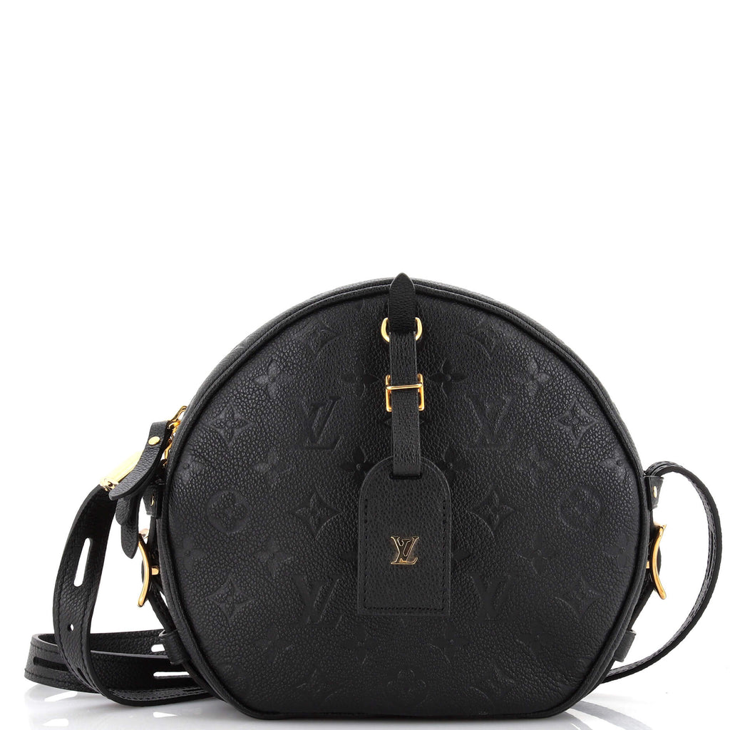 Louis Vuitton Black Monogram Empreinte Leather Boite Chapeau