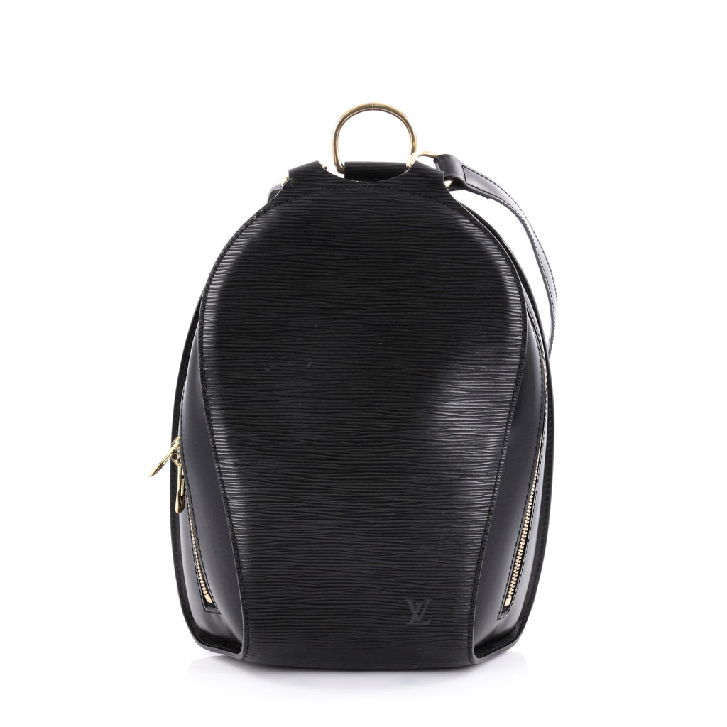 Louis Vuitton Black Epi Leather Mabillon Backpack Bag