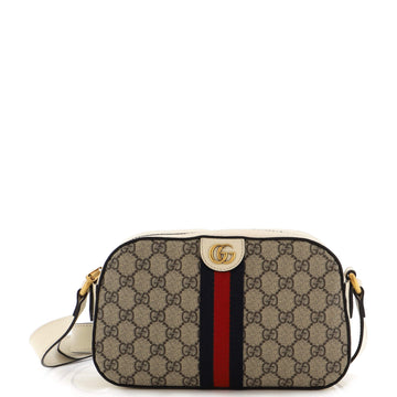 Gucci Ophidia Camera Shoulder Bag GG Coated Canvas Small