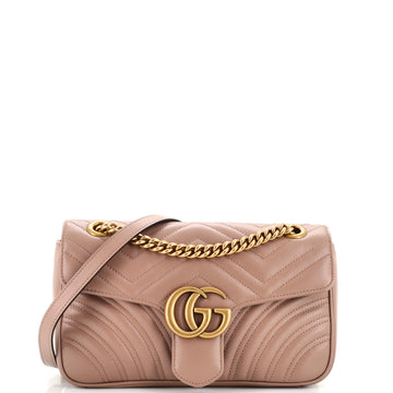 Gucci GG Marmont Flap Bag Matelasse Leather Small