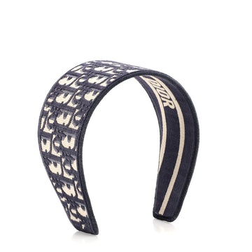Christian Dior D-Oblique Headband Oblique Canvas