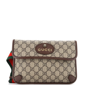 Gucci Neo Vintage Flap Belt Bag GG Coated Canvas