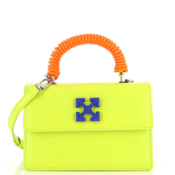 Off White Jitney 1.4 Bag Leather Green 2267191