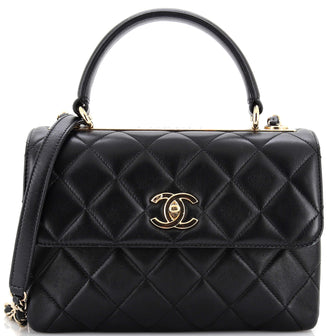 Chanel Trendy CC Top Handle Bag Quilted Lambskin Small