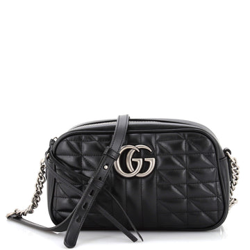 Gucci GG Marmont Shoulder Bag Mixed Matelasse Leather Small