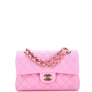 Chanel Classic Double Flap Bag Quilted Caviar Small