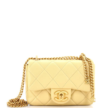 Chanel Pending CC Square Flap Bag Quilted Lambskin Mini