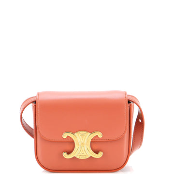 Celine Triomphe Shoulder Bag Smooth Calfskin Mini