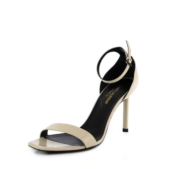 Saint Laurent Women's Amber Heeled Sandals Leather 105