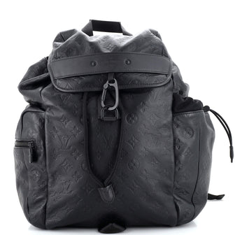 Louis Vuitton Discovery Backpack Monogram Shadow Leather Black