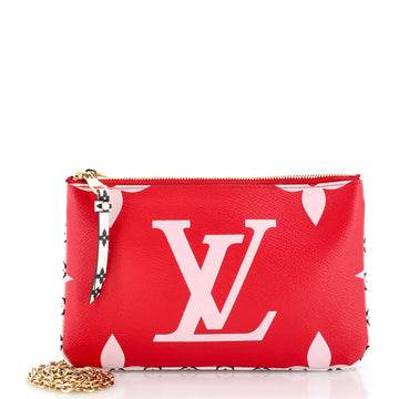 Louis Vuitton Double Zip Pochette Limited Edition Colored Monogram Giant
