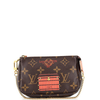 Louis Vuitton Pochette Accessoires Limited Edition Monogram Canvas Mini