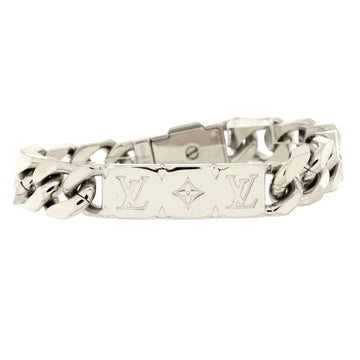 Louis Vuitton Monogram Plate Chain Bracelet Metal