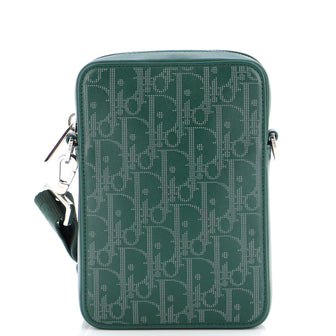 Christian Dior World Tour Zip Messenger Pouch Oblique Galaxy Leather