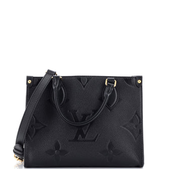 Louis Vuitton OnTheGo Tote Monogram Empreinte Giant PM Black 2267368