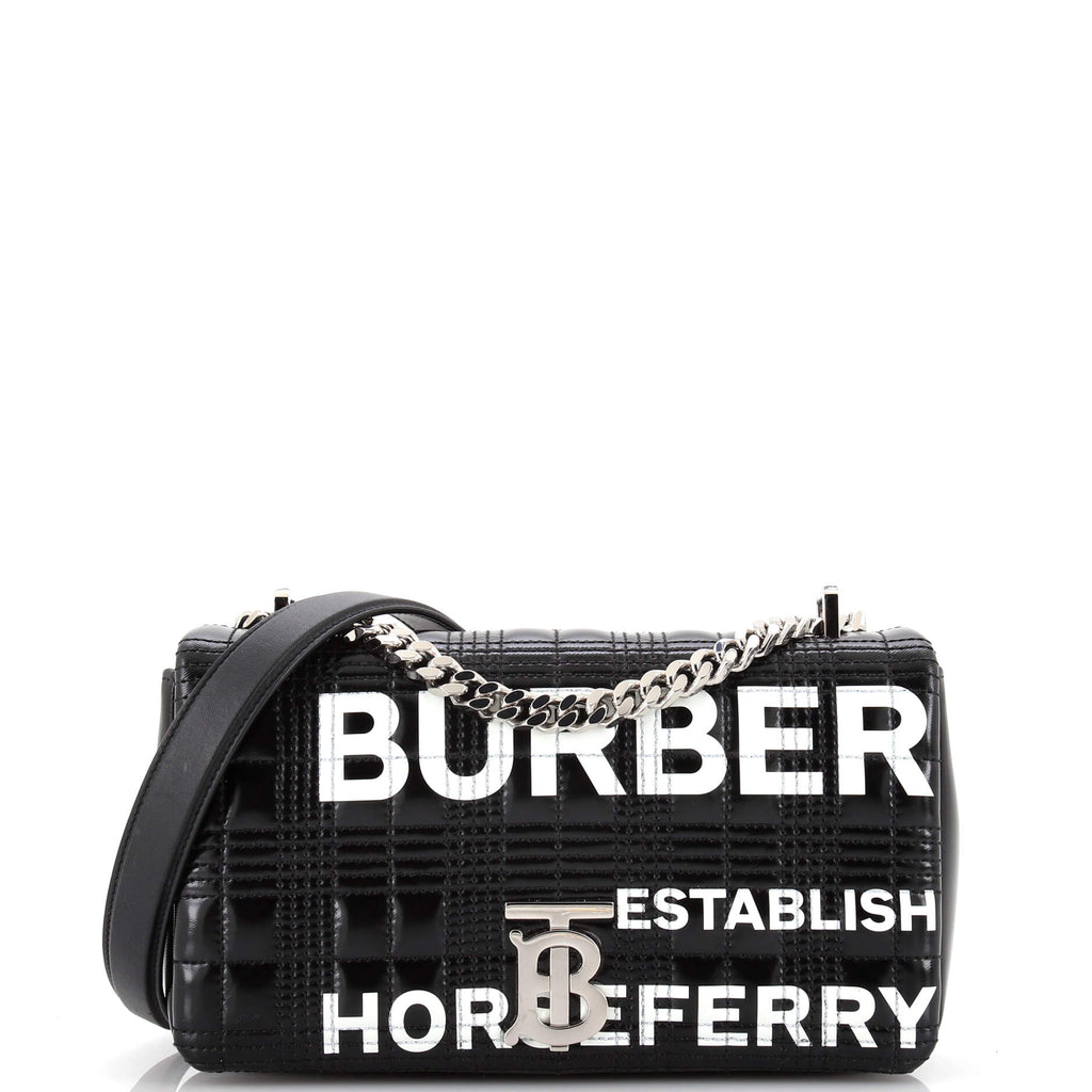 Lola Small Leather Shoulder Bag in Black - Burberry