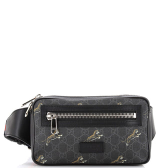 Gucci Soft Zip Belt Bag Printed GG Coated Canvas Small