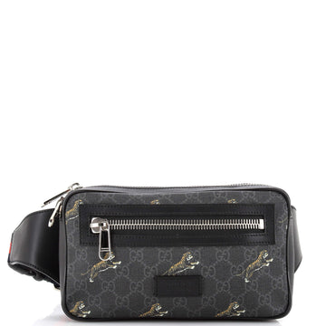 Gucci Soft Zip Belt Bag Printed GG Coated Canvas Small
