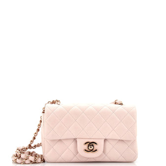 Chanel Classic Single Flap Bag Quilted Lambskin Mini