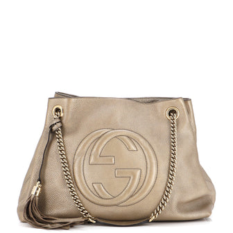 Gucci Soho Chain Strap Shoulder Bag Leather Medium
