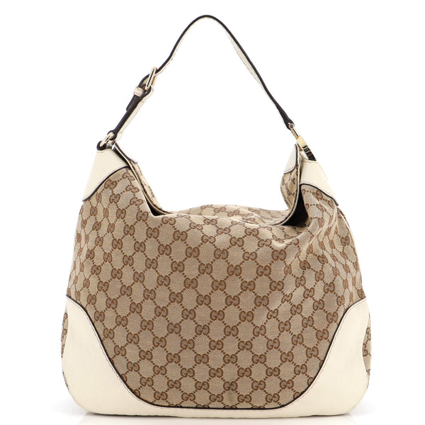 Gucci, Bags, Gucci Double G Canvas Monogram Hobo Purse