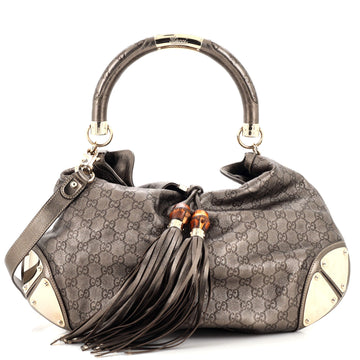 Gucci Indy Hobo Guccissima Leather Large