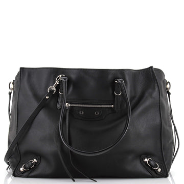 Balenciaga Papier A4 Zip Around Classic Studs Bag Leather Large