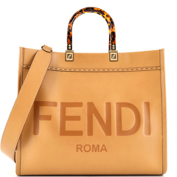 Fendi Sunshine Shopper Tote Leather Medium