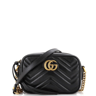 Gucci GG Marmont Shoulder Bag Matelasse Leather Mini