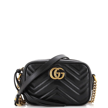 Gucci GG Marmont Shoulder Bag Matelasse Leather Mini