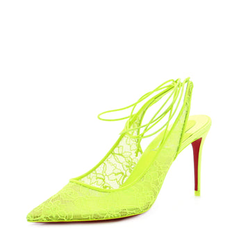 Christian Louboutin Women's Kate Lace Up Pumps Lace 85