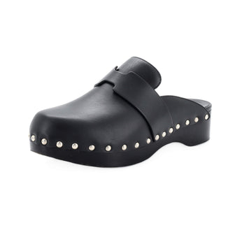 Born brand women's sz 8 black leather mule clogs - $20